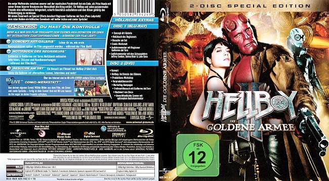 Hellboy 2 Die Goldene Armee german blu ray cover