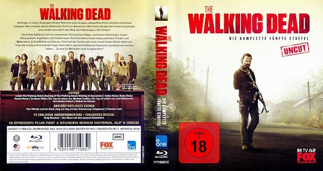 The Walking Dead Season 5 S05 Staffel 5 german blu ray cover