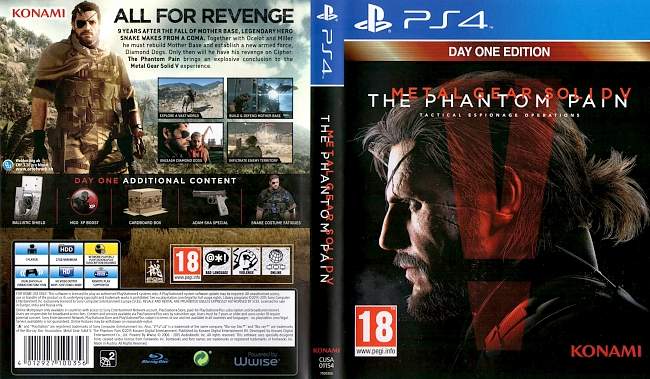 Metal Gear Solid V The Phantom Pain german ps4 cover
