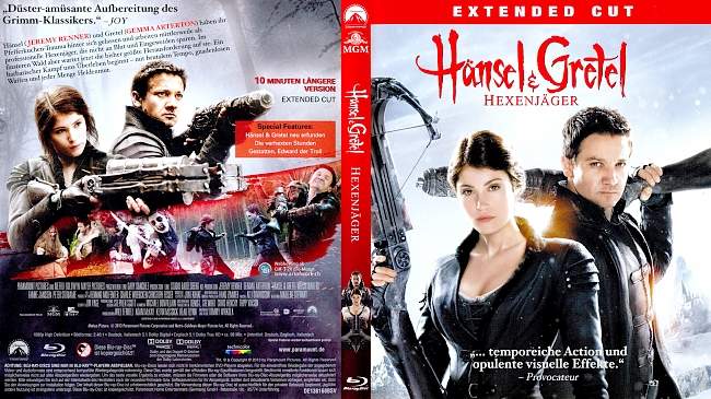 Haensel und Gretel Hexenjager Extended Cut 2 german blu ray cover