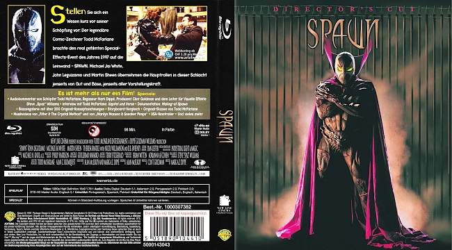 Spawn Directors Cut german blu ray cover