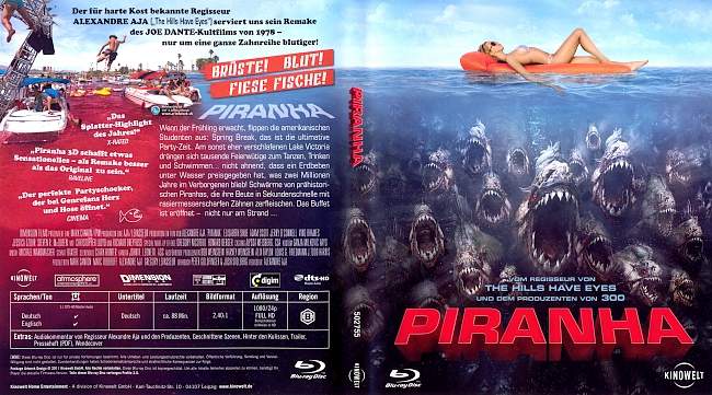 Piranha german blu ray cover