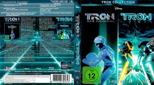 Tron Collection german blu ray cover