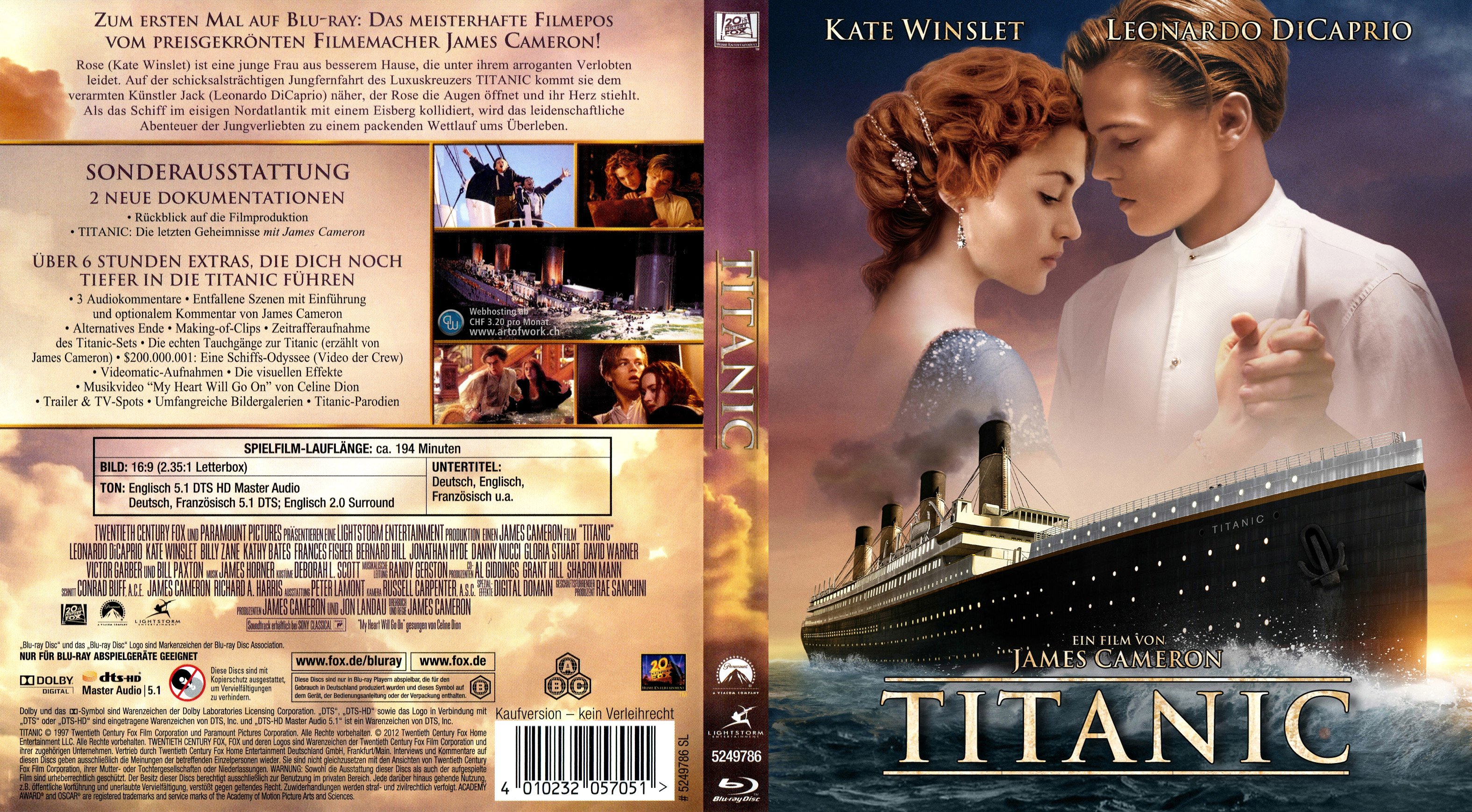 Titanic german blu ray cover | German DVD Covers