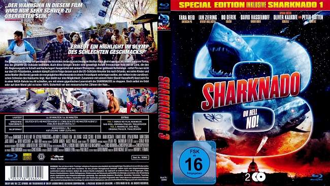 Sharknado 3 german blu ray cover