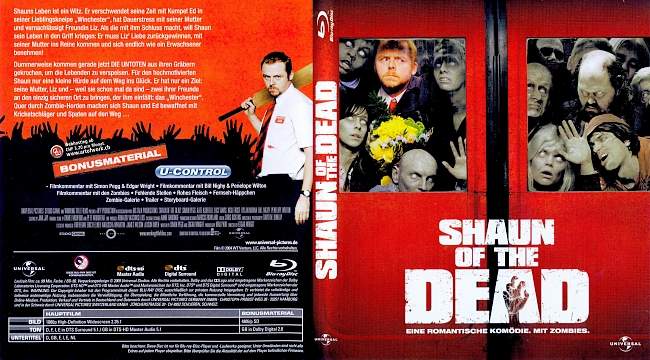 Shaun of the Dead german blu ray cover