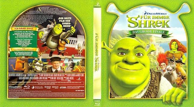 Shrek 4 Fuer immer Shrek german blu ray cover
