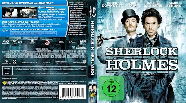 Sherlock Holmes Hans Zimmer german blu ray cover