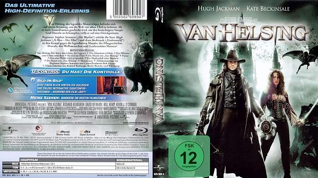 Van Helsing german blu ray cover
