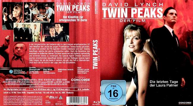 Twin Peaks der Film David Lynch german blu ray cover