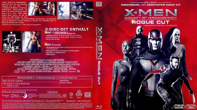 X Men Zukunft ist Vergangenheit Rogue Cut german blu ray cover