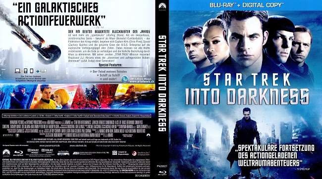 Star Trek Into Darkness Blu ray Covers german blu ray cover