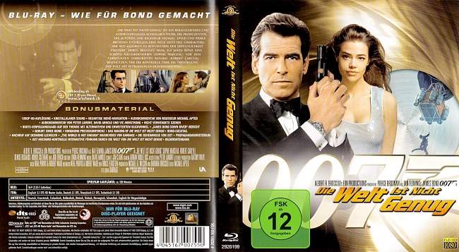James Bond 007 Die Welt ist nicht genug The World is not Enough german blu ray cover