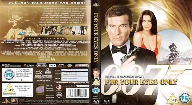 James Bond 007 For Your Eyes Only In todlicher Mission german blu ray cover