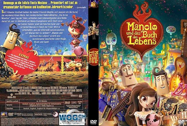 Manolo und das Buch des Lebens german dvd cover