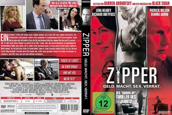 Zipper german dvd cover