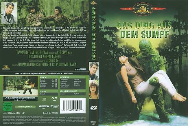 Das Ding aus dem Sumpf german dvd cover