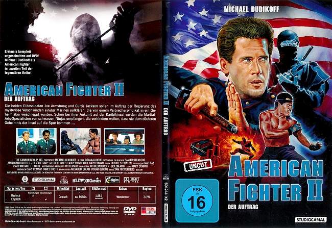 American Fighter 2 dvd cover german german dvd cover