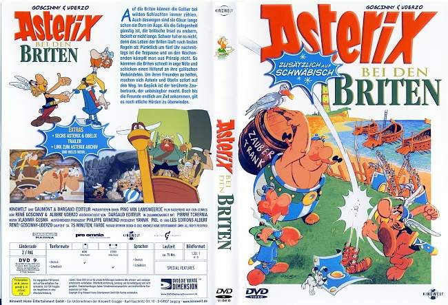 Asterix bei den Briten german dvd cover