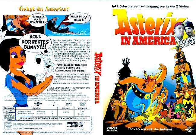 Asterix in Amerika german dvd cover