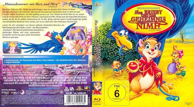 Mrs Brisby und das Geheimnis von Nimh german blu ray cover