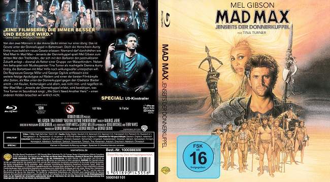 Mad Max Jenseits der Donnerkuppel german blu ray cover