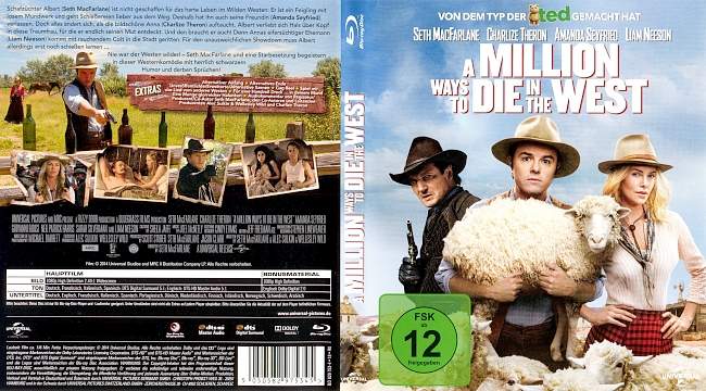 A Million Ways to Die in the West german blu ray cover