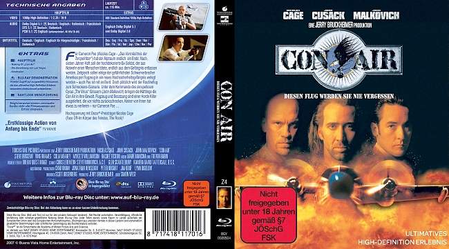 Con Air german blu ray cover