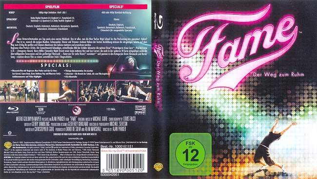 Fame german blu ray cover