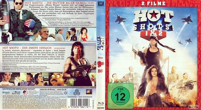 Hot Shots 1 und Hot Shots 2 Der zweite Versuch german blu ray cover