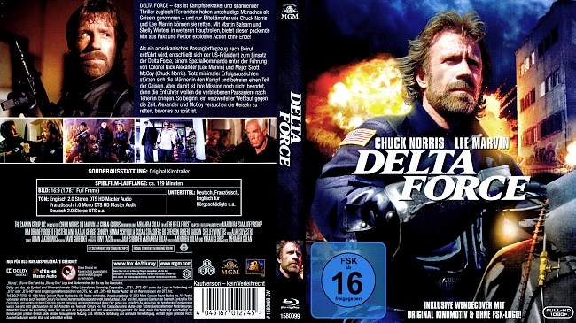 Delta Force german blu ray cover