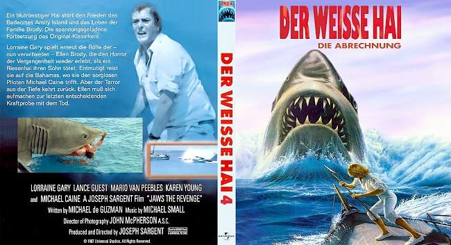 Der weisse Hai 4 german blu ray cover