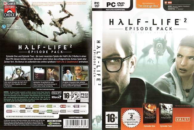 Half Life 2 Pack Episode One Episode Two pc cover german