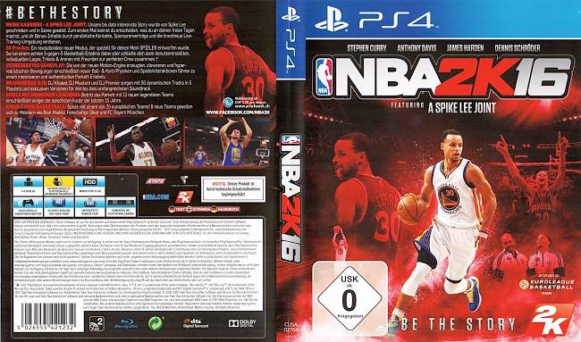 NBA 2K16 german ps4 cover