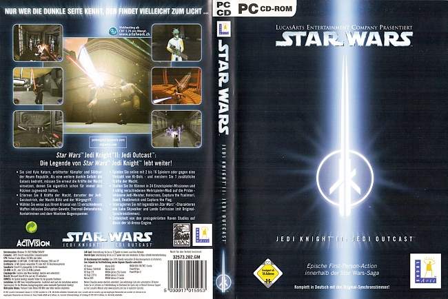 Star Wars Jedi Knight 2 Jedi Outcast pc cover german