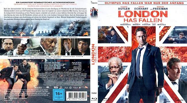 London Has Fallen Gerard Butler german blu ray cover