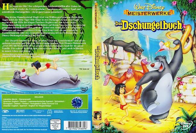 Das Dschungelbuch german dvd cover