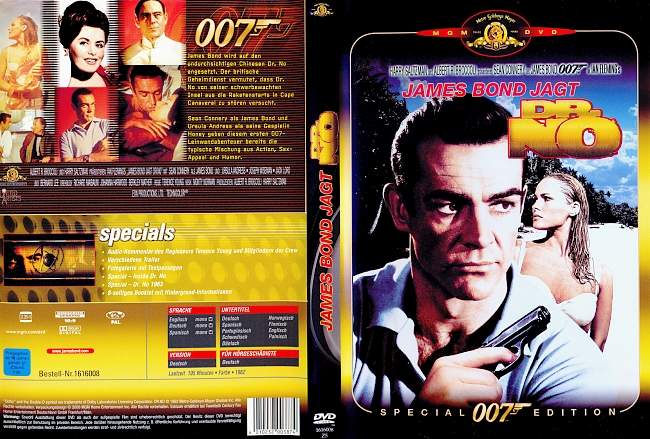 007 James Bond Jagd Dr No german dvd cover