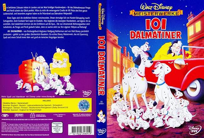 101 Dalmatiner german dvd cover