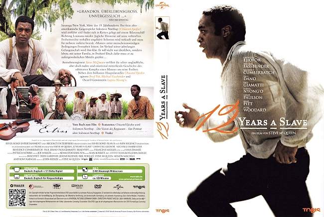 12 Years A Slave german dvd cover