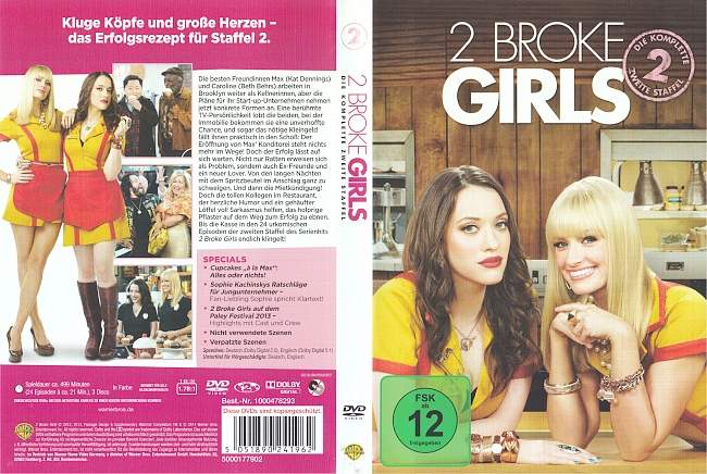 2 Broke Girls Staffel 2 german dvd cover