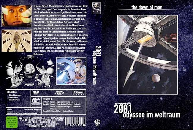 2001 Odyssee im Weltraum german dvd cover