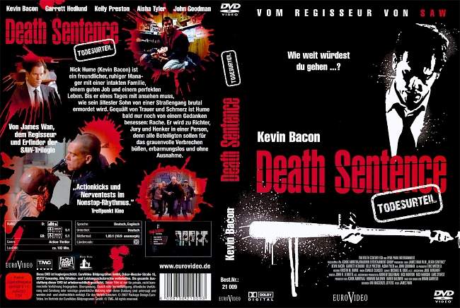 Death Sentence Todesurteil german dvd cover