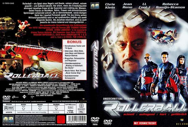 Rollerball Jean Reno german dvd cover