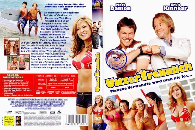 Unzertrennlich Matt Damon german dvd cover