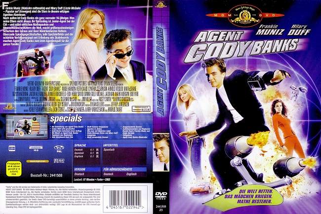 Agent Cody Banks 1 german dvd cover