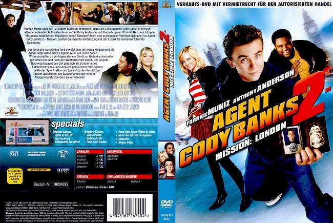 Agent Cody Banks 2 Mission London german dvd cover