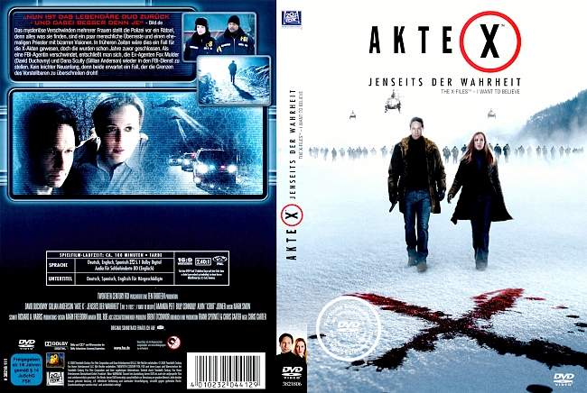 Akte X 2 Jenseits der Wahrheit german dvd cover