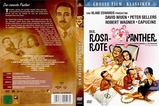 Der Rosarote Panther Original german dvd cover