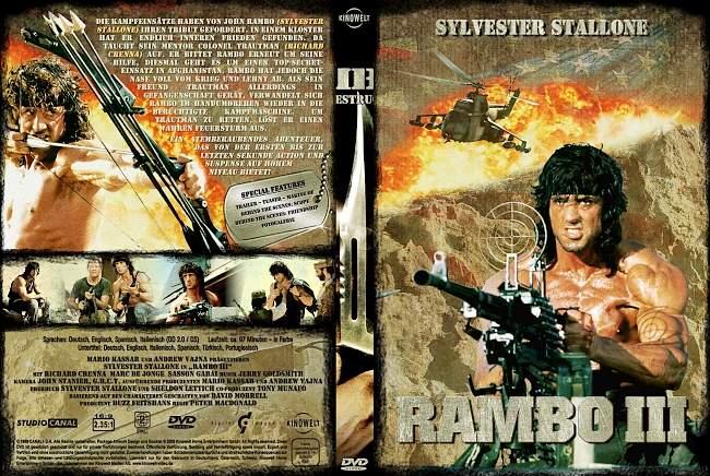 Rambo 3 german dvd cover